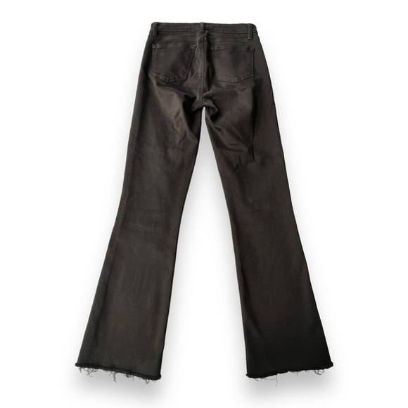 J Brand Selena Mid Rise Crop Black Bastille Size 24 - Picture 7 of 10